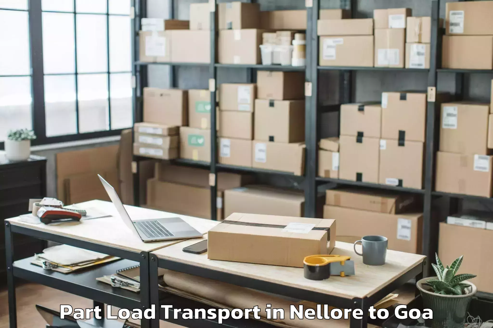 Easy Nellore to Sancoale Part Load Transport Booking